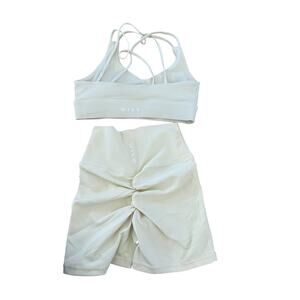 Wilo Green Workout Shorts & Sports Bra Set